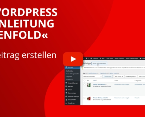 WordPress Enfold Beitrag erstellen