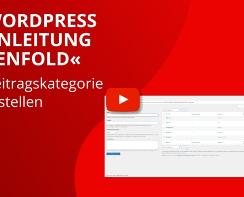 WordPress Enfold Beitrag Kategorie erstellen