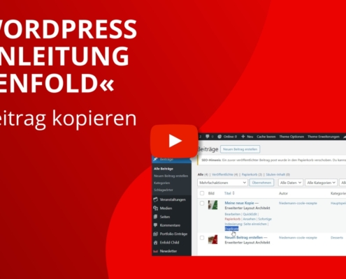 WordPress Enfold Beitrag kopieren