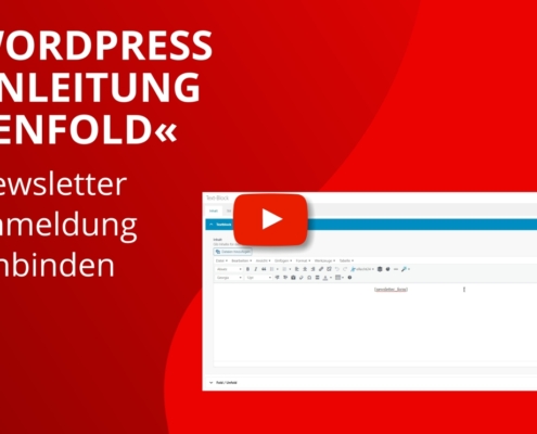 WordPress Enfold Newsletter Formular einbinden