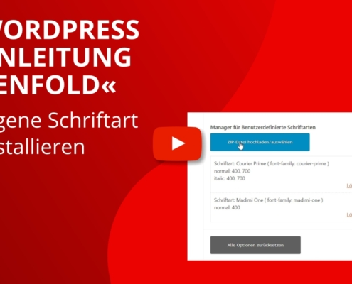 WordPress Enfold Schriftarten installieren / hochladen